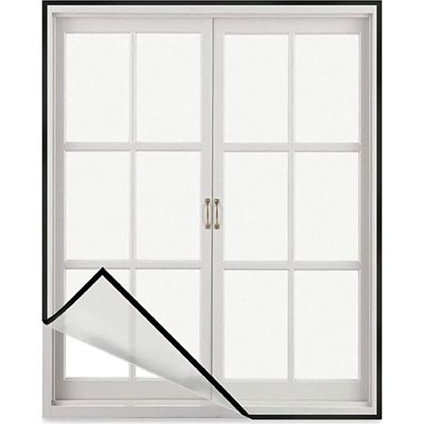 Sollbry Écran de fenêtre Projet de bricolage facile 120x150cm (47,2x59 pouces) Écran en polyester Écran haute visibilité et durable Facile à réparer ou à remplacer Écran de fenêtre et de porte Fil bla (1/5)