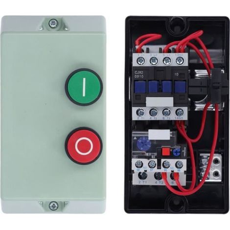 Démarreur De Moteur Électrique - Monophasé 220 V Et Triphasé 380 V - Pour Compresseurs Et Pompes - IP55 - 1 Pièce (1/4)