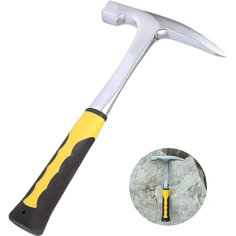 Martello geologico a doppia testa per l'esplorazione mineraria manuale: uno strumento per geologi, robusto, ergonomico e durevole - Crezuo