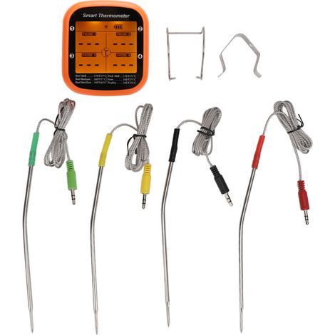 Smart Wireless Bluetooth APP Remote Control Meat Temperature Probe for BBQ Grill Kitchen Cooking Supplies (1/5)