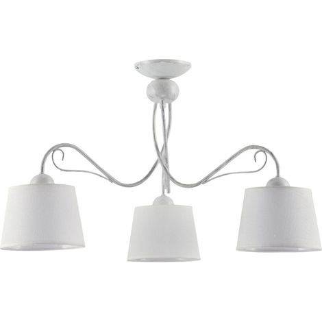 Plafoniera classica bianca 3 luci E27 Kamelia Jupiter