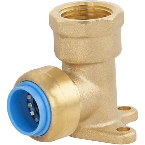 Applique femmina 15 x 21 mm diam. 14 mm ottone QUICK PLOMBERIE
