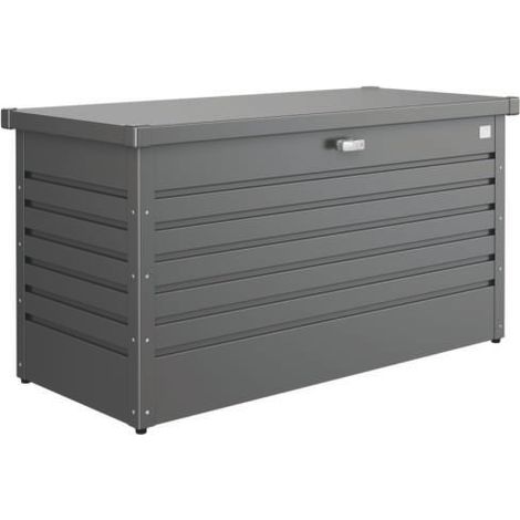 Baule in Metallo Large Biohort Grigio Scuro Metal