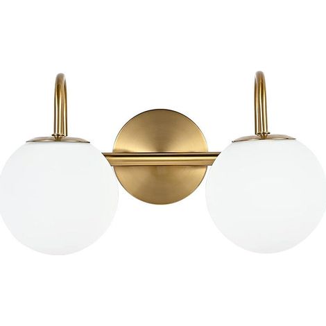Applique Murale - Globe Verre Dépoli - Douille G9 - 220 V - Pour Salle De Bain Coiffeuse Cuisine - 1 Pièce (1/5)