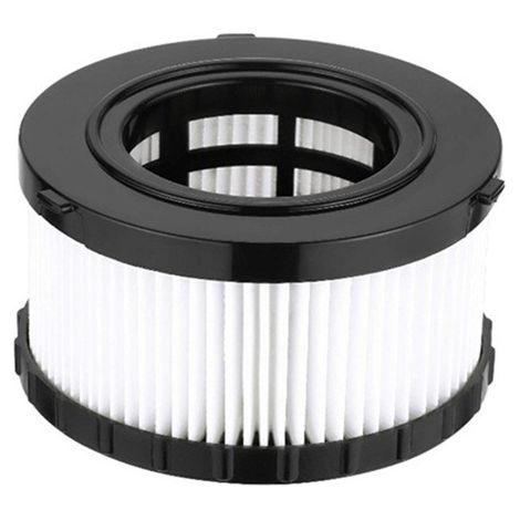 4 adaptateurs en plastique noir et blanc + papier filtre pour filtres haute efficacité DEWALT DC5151H et DC515 (usage humide et sec).