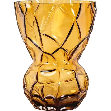 Vase en verre ambré élégant pour une touche chaleureuse - ambre lumineux (1/4)