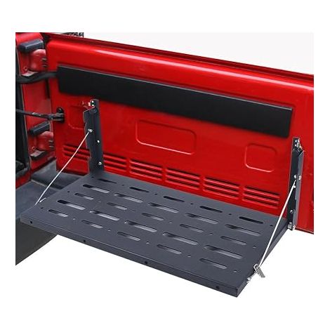 Table de hayon pliable pour Jeep Wrangler JK, Plateau de hayon pliable multifonction, Table pliante pour hayon, Noir (1/5)