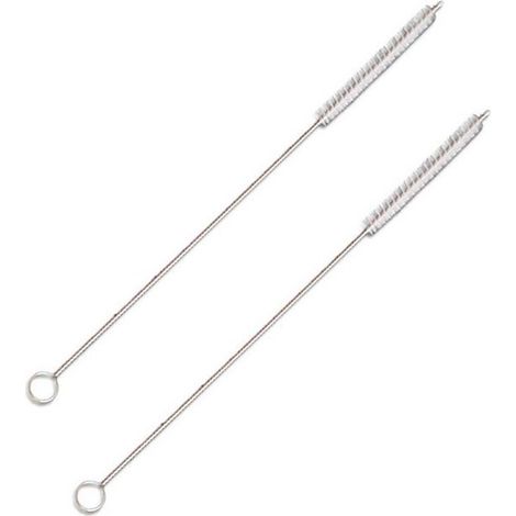 Lot de 4 brosses de nettoyage pour pailles et tubes - Pour pailles, tubes de latte et machines à expresso - Accessoire d'entretien (1/2)