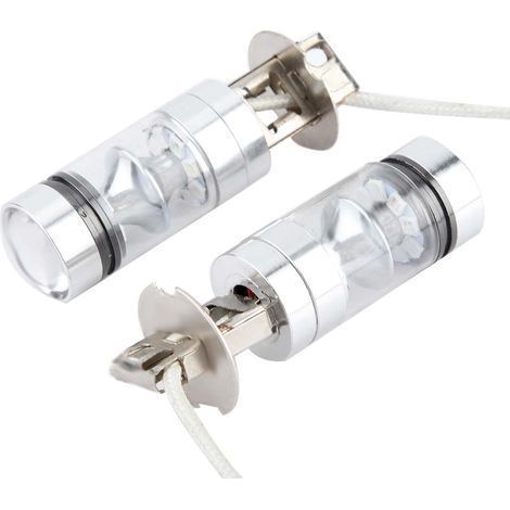 H3 100W 6000K blaue LED-Lampen für Nebelscheinwerfer und Fernlicht am Auto (1/5)