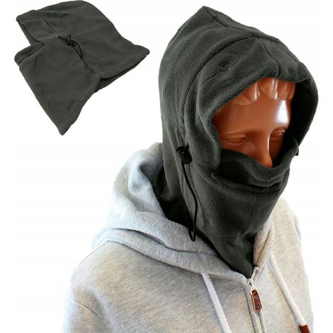 Sciarpa, cappello, scaldacollo, passamontagna in pile, grigio (1/3)