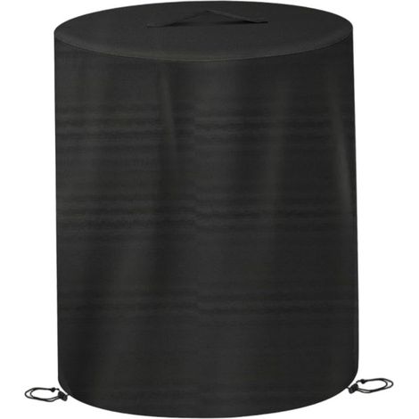 Housse de protection ronde pour brasero, 60 x 74 cm, étanche, anti-poussière, pour friteuse à dinde sans huile, housse de protection extérieure avec poignée supérieure pour grill et chauffage terr (1/5)