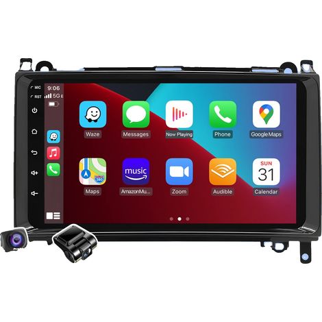 Autoradio, integrazione smartphone, lettore audio, compatibile con Mercedes Benz W169 W245 B200 W906 Sprinter W639 Vito, wireless, telecamera DVR 2-32G, processore quad-core (1/2)