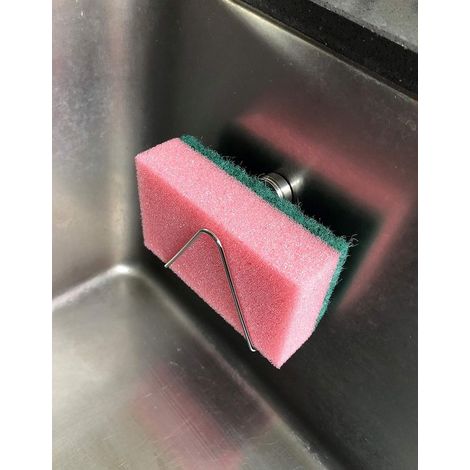 Magnetischer Schwammhalter aus Edelstahl für dünne Schwämme – hygienisch und abnehmbar (1/5)
