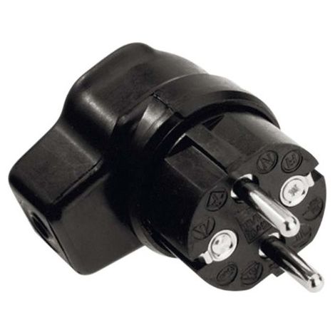 BACHMANN Vollgummi-Winkelstecker schwarz, 919.171