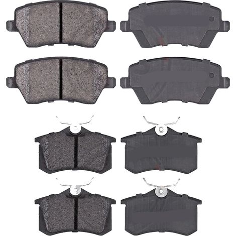 KIT PASTIGLIE FRENO ANTERIORI E POSTERIORI compatibile con RENAULT KADJAR (HA,HL) / PASTIGLIE FRENANTI AUTO OEM P 56 100  P 56 099,P 56 098 / SOSTITUZIONE DIRETTA / BASSA POLVERE / SILENZIOSO