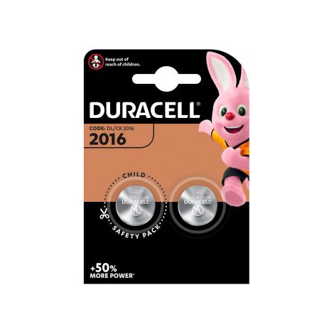 Micro pila litio botón Duracell cr2016 blíster 2 unid ø20x1.6mm