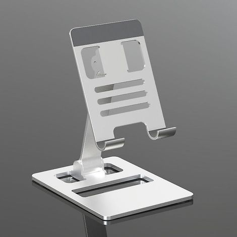 Support pour téléphone portable, support de bureau en aluminium, berceau, fournitures de bureau et décoration pour iPhone 13, 12, 11 Pro Max, Mini, XR, XS, SE, iPad Mini et téléphones Android (1/5)