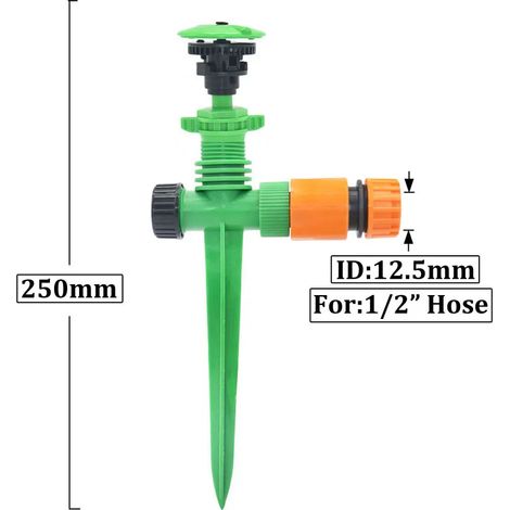 (C) Buses d'arrosage automatiques à jet rotatif, filetage mâle 1/2", pour l'irrigation de jardin, pelouse, serre et exploitation agricole (1/5)