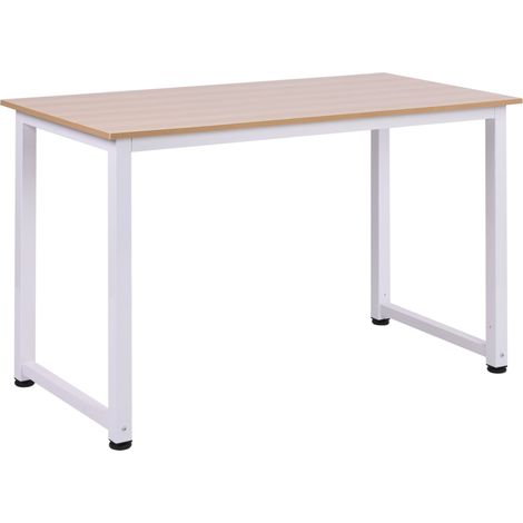 Scrivania da Ufficio 120x60 cm in Metallo Natural Bianca (1/5)