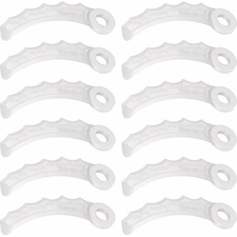 pair Makita 198426-9 Lot de 12 lames de rechange en plastique pour tondeuse à gazon Makita 198426-9