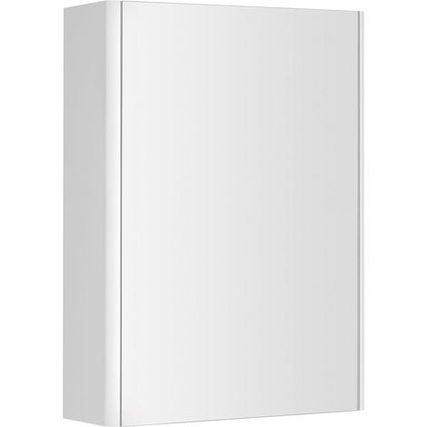 Armoire avec miroir DENEB 50x70x18cm, blanc mat (1/4)