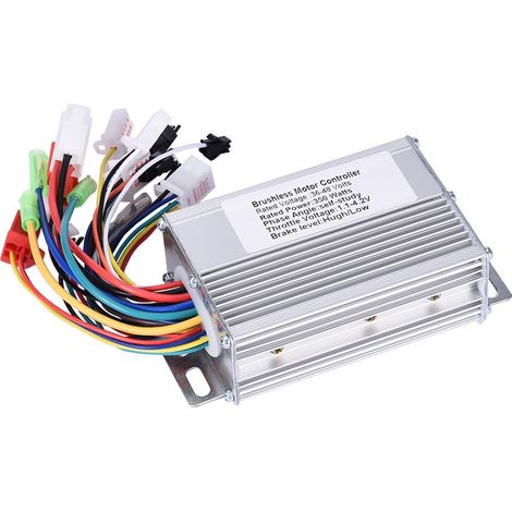 controlador de velocidad sin escobillas, 36V/48V, 350W, para bicicletas y patinetes eléctricos. (1/5)
