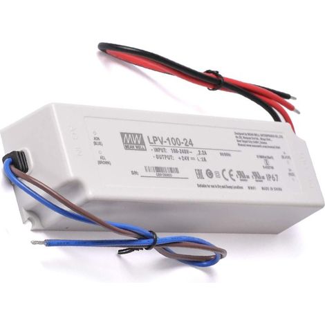 Alimentation 24V pour les produits Led MeanWell  100W
