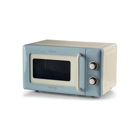 Ariete Linea Vintage 3960 Forno a microonde Vintage, 800W, Capacità 20L, 3 funzioni, 6 livelli di cottura, Timer, Celeste (1/5)