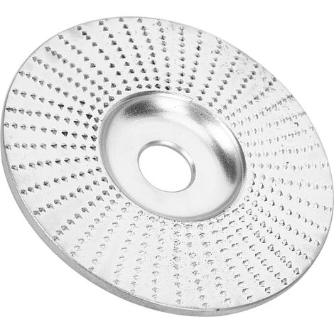 Disque de ponçage, de sculpture et de façonnage pour le travail du bois, outil de meulage pour meuleuse d'angle, 100 mm, argent (1/5)