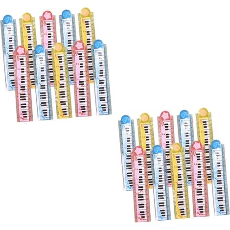 Lot de 2 règles piano 30 cm. Règle mesure précise, scolaires (1/5)