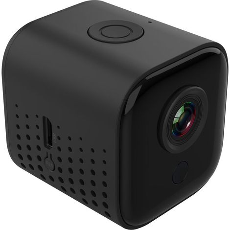 Mini caméra, 1080P HD Petite caméra de surveillance Batterie longue durée Caméra d'appel vidéo Caméra de sécurité Nanny pour une utilisation intérieure et extérieure avec détection de mouvement et vis (1/5)