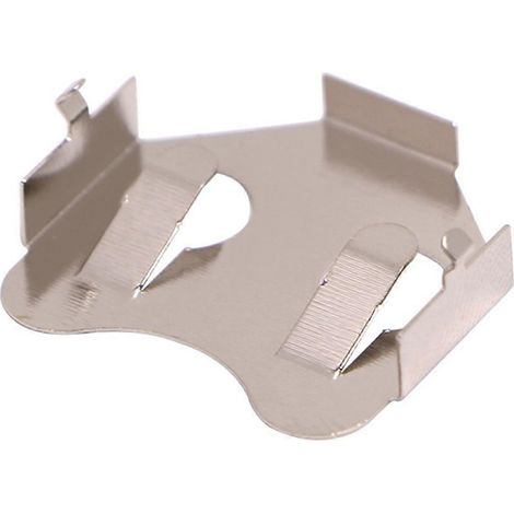 100 supports de pile bouton Poding CR2032 en bronze phosphoreux nickelé (1/5)