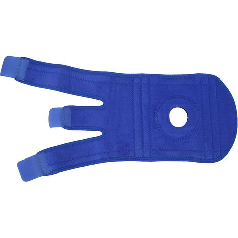Genouillère Patella Bleue à Fermeture Auto-agrippante, Sangle de Soutien Solide pour Fitness Sports Extérieur (1/5)