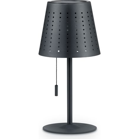 Paco Home Lampadaire  Intérieur Extérieur Batterie Jardin Terrasse Rechargeable Anthracite, Lampe De Table 2 (Batterie Rechargeable)