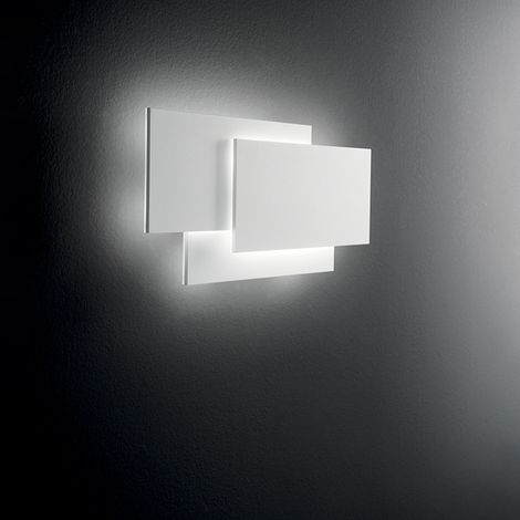 Applique Moderna Dip Metallo Bianco Led 36W 3000K (1/2)