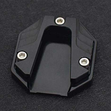 (Noir) Rallonge de béquille latérale pour moto, scooter et vélo, avec base élargie antidérapante et protection maxpower (1/4)