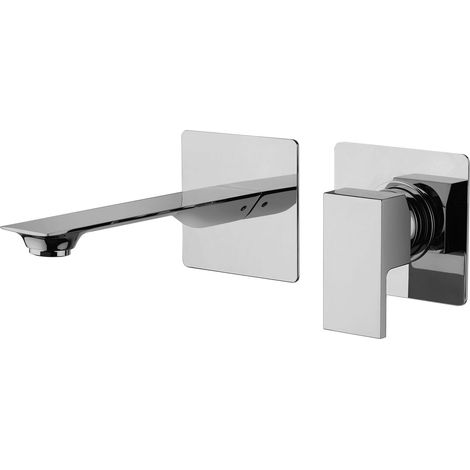 Mitigeur lavabo mural en laiton chromé avec plaques 96x90 mm Paini Venti V2CR208  Chromé
