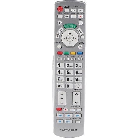 Télécommande, contrôleur de télévision Distance de contrôle de télévision en plastique 8m pour Smart N2QayB000504 N2QayB000673 N2QayB000785 TX-L37EW30 TX-L42ES31 (1/5)