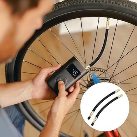 Adattatori flessibili in gomma per valvole di auto, moto e biciclette, 3 pezzi (1/5)