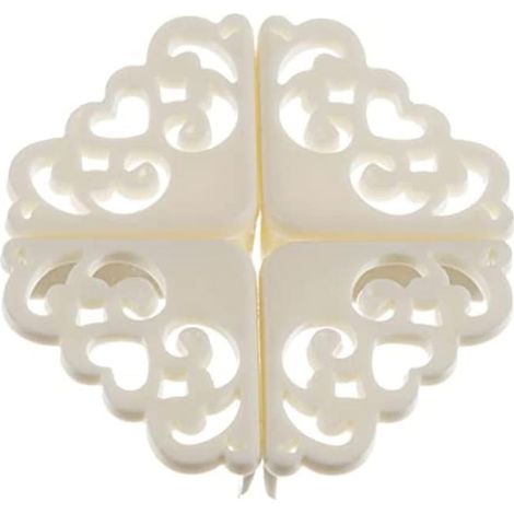 4 PCS Baby Safety Silicone Protective Table Corner Edge Protective Cover Corner Protective Children Anti Collision, Safety Furniture(Blanc) (1/5)