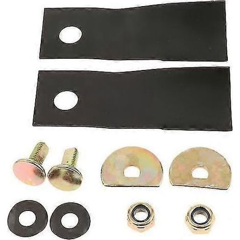 Lot de 2 lames de tondeuse robustes pour Honda GXV160 (14.5 x 4.5 cm). (1/5)