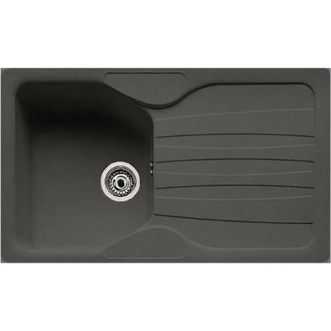 Lavello incasso 1 vasca con gocciolatoio reversibile in fragranite grafite Franke CUG 611 (1/4)