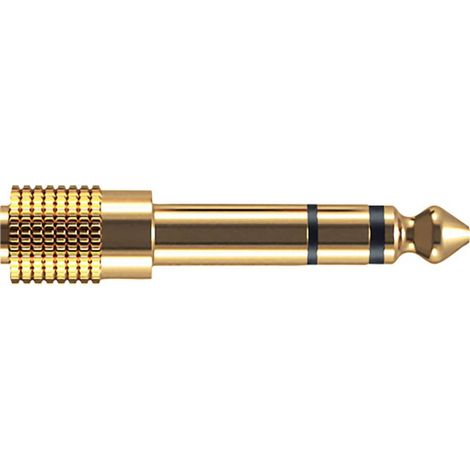 Oehlbach D1C35021 i-Jack AD 35/63 Jack audio Adaptateur [1x Jack femelle 3.5 mm - 1x Jack mâle 6,3 mm (stéréo)] or