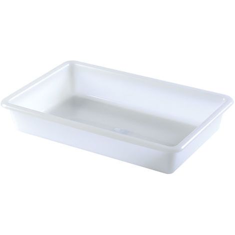 Bac Plat - 435X285XH75 mm - Blanc - Matériel CHR Pro