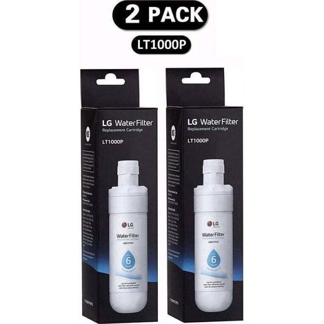 Filtre A Eau - LT1000P - Pour Refrigerateur Portes Francaises Et Cote A Cote - Compatible Systeme Glacon Slim Space Plus - 2 Unites (1/3)
