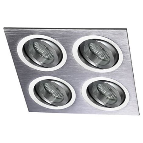 Anneau encastré hélium aluminium (4 lumières) CRISTALRECORD 03-064-00-003