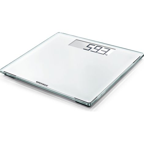 Soehnle digitale Personenwaage Style Sense Comfort 100, große, starke und extraflache Personen Digitalwaage, formschöne Waage mit LCD-Anzeige