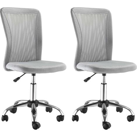 Fauteuil de bureau - Vinsetto - Polyester - 43x58x100cm - Gris (1/5)