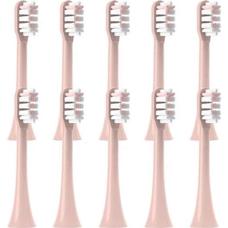 10 Ersatzbürstenköpfe für die elektrische Zahnbürste X3, Rosa