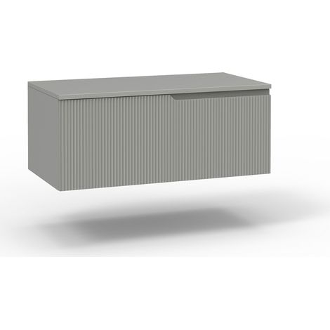Base con top 1 cestone ZIP grigio opaco (1/2)